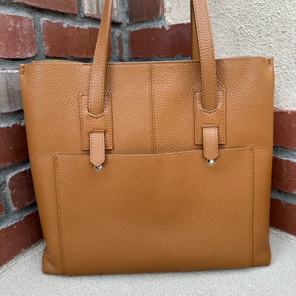 LE BORSE DI GIULIA 🇮🇹 Genuine Leather Made in Italy Large Tote Bag in Camel - Picture 2 of 14